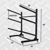 G - Watersport 3 Levels With Wheels | Single - Sided | Black, , StoreYourBoard, , , at Festive Water Paddlesports