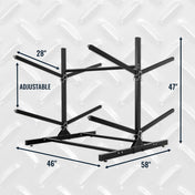 G - Watersport 4 Levels | Double - Sided | Black, Freestanding, StoreYourBoard, , , at Festive Water Paddlesports