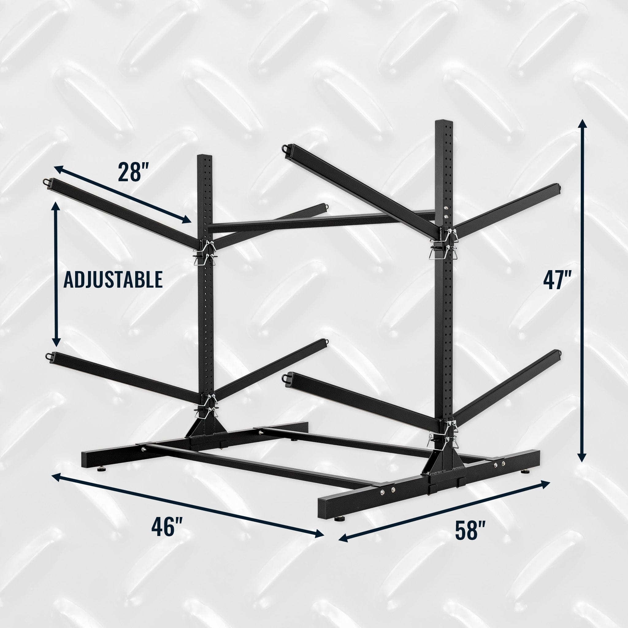 G - Watersport 4 Levels | Double - Sided | Black, Freestanding, StoreYourBoard, , , at Festive Water Paddlesports