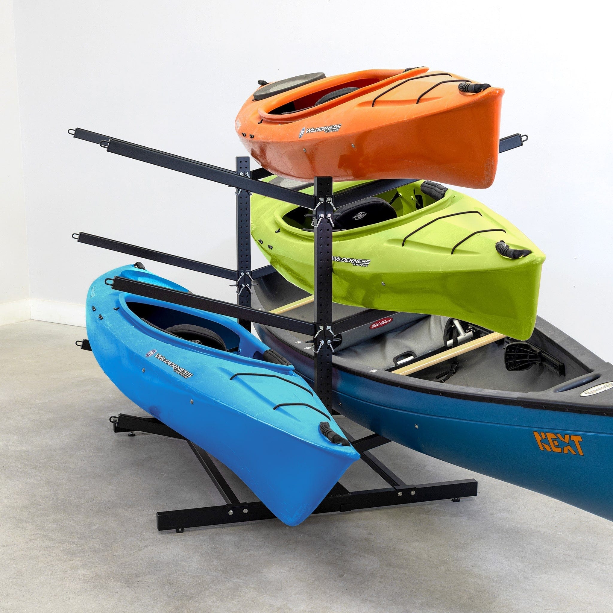 G - Watersport 6 Levels | Double - Sided | Black, Freestanding, StoreYourBoard, , , at Festive Water Paddlesports