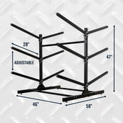 G - Watersport 6 Levels | Double - Sided | Black, Freestanding, StoreYourBoard, , , at Festive Water Paddlesports