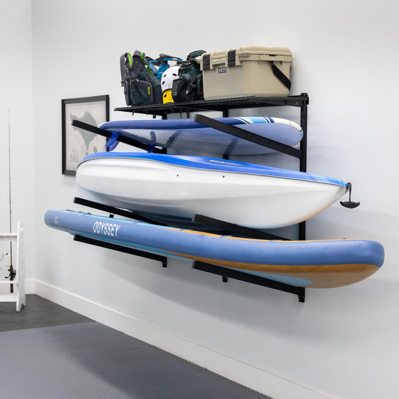 G - Watersport Pro | Adjustable Wall Storage System | Holds 500 lbs, Wall Mounted, StoreYourBoard, , , at Festive Water Paddlesports