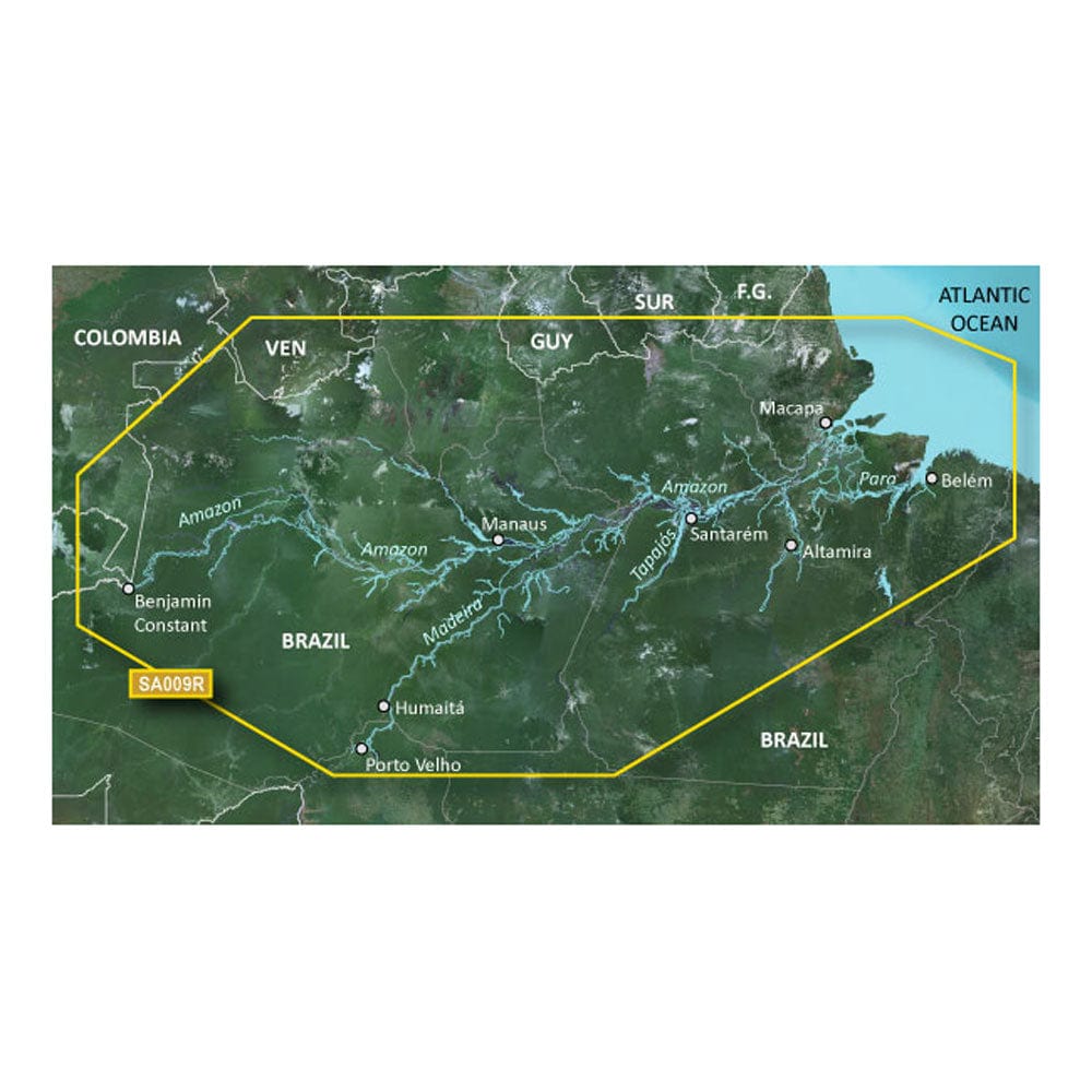 Garmin BlueChart g3 HD - HXSA009R - Amazon River - microSD/SD [010 - C1066 - 20], Garmin BlueChart Foreign, Garmin, , , at Festive Water Paddlesports
