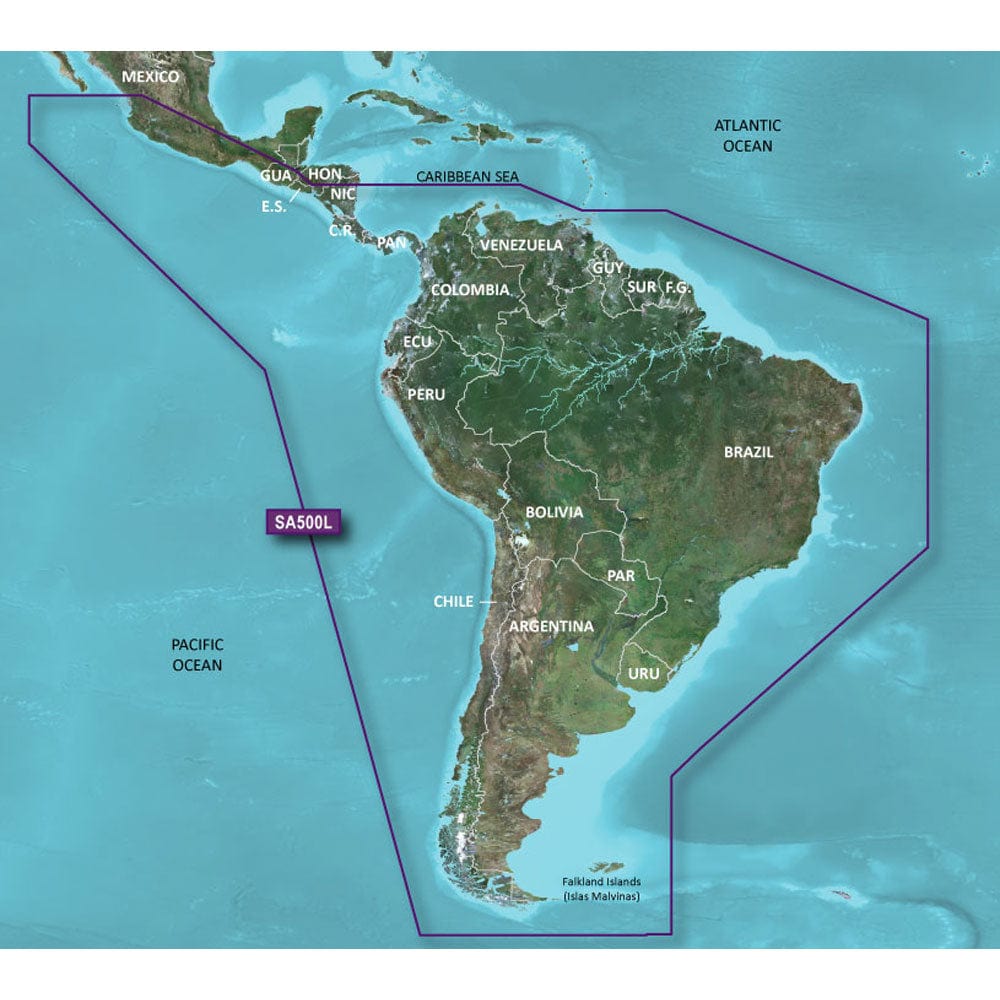 Garmin BlueChart g3 HD - HXSA600X - South America - microSD/SD [010 - C1067 - 20], Garmin BlueChart Foreign, Garmin, , , at Festive Water Paddlesports