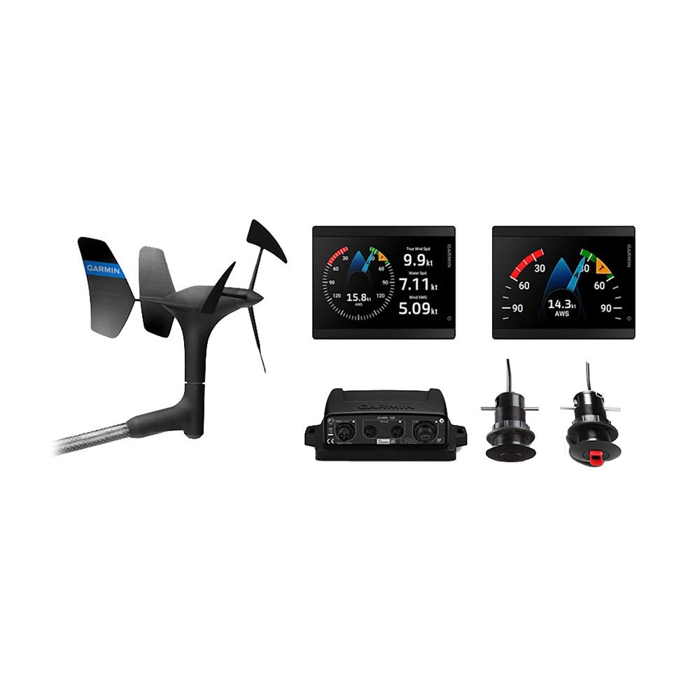 Garmin GMI 40 Wired Sail Pack 43mm - 2 GMI 40 Marine Instruments, gWind Wired GDT 43/GST 43 Transducers [010-03411-40], Instruments, Garmin, at Festive Water Paddlesports