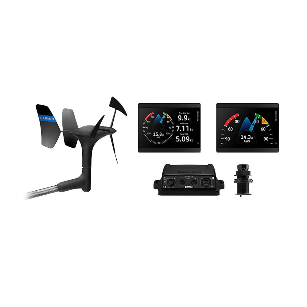 Garmin GMI 40 Wired Sail Pack - 52mm - 2 GMI 40 Marine Instruments; gWind Wired DST820 Transducer [010-03411-20], Instruments, Garmin, at Festive Water Paddlesports