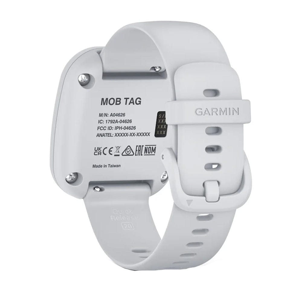 Garmin MOB Tag w/White Quick Release Band [010 - 02908 - 30], Trolling Motor Accessories, Garmin, , , at Festive Water Paddlesports
