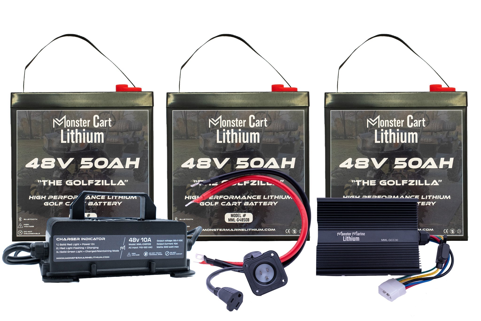 GIGANTIC BUNDLE 48v 400Ah- (8) 48V 50AH LITHIUM & (2) 48V 10A WATERPROOF CHARGER, , Monster Marine Lithium, at Festive Water Paddlesports