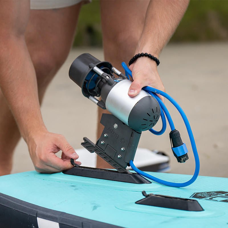GILI/Bixpy K - 1 Outboard Kit - Flip & Lock Fin Adapter Bundle, , bixpyusa, PP - 378 Outboard Battery v4 No, I'll Pump By Hand at Festive Water Paddlesports
