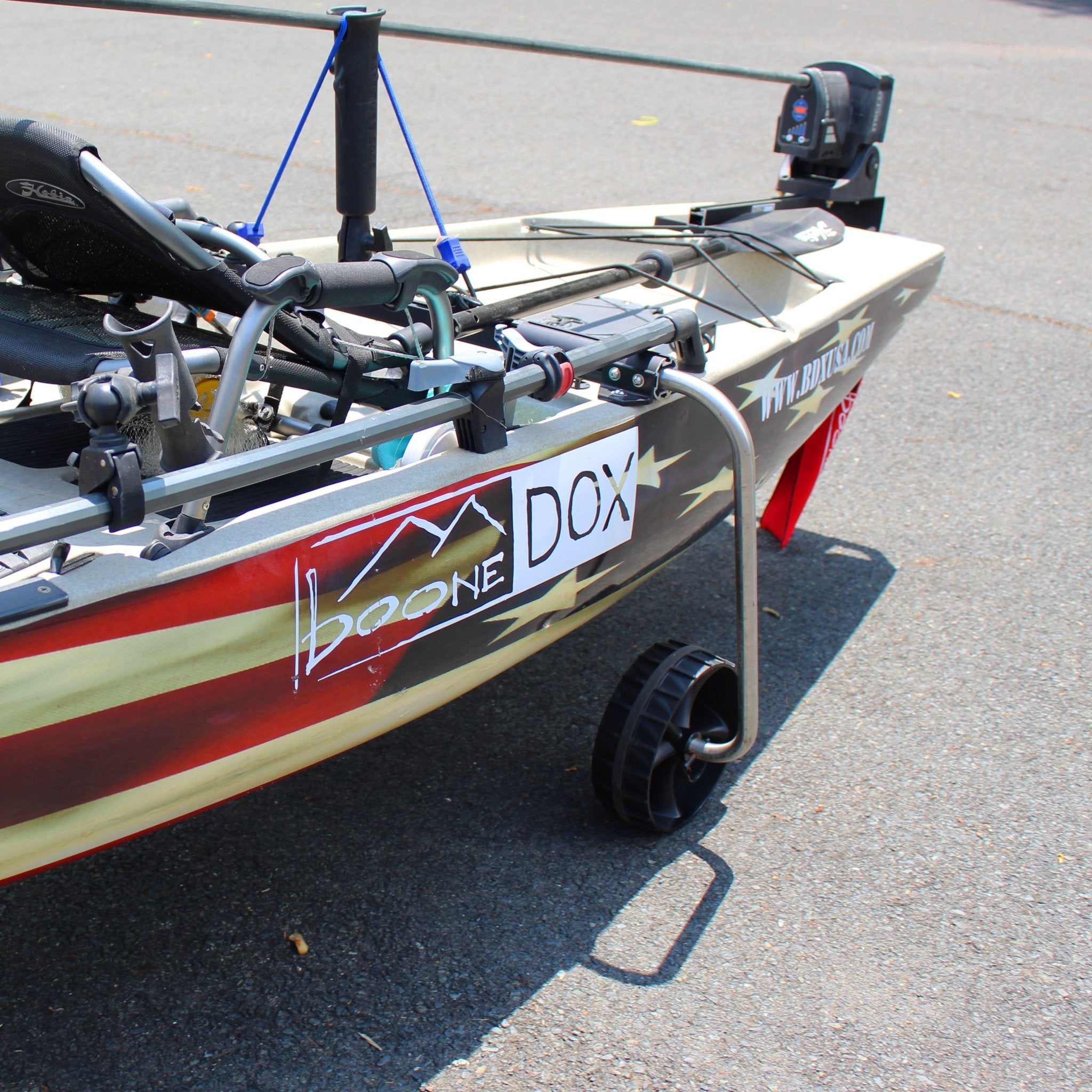 Groovy Landing Gear Kayak Cart - Pro Anlger Kit, , Boonedox USA, at Festive Water Paddlesports