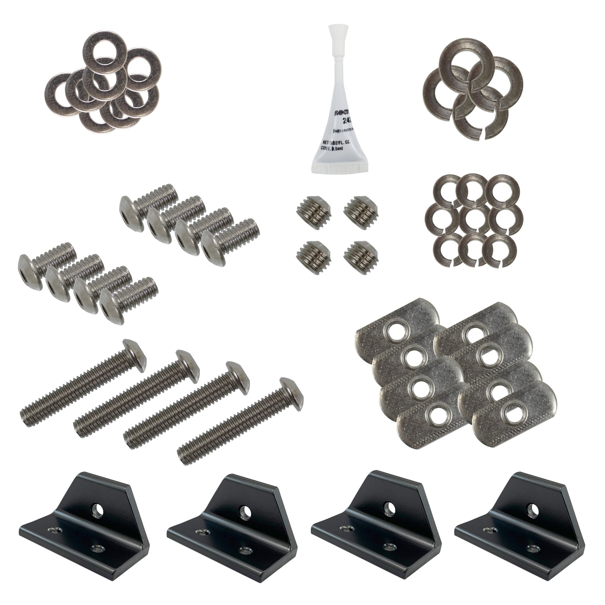 HD Hardware Pack with Angled Gussets For Groovy Landing Gear, , Boonedox USA, at Festive Water Paddlesports