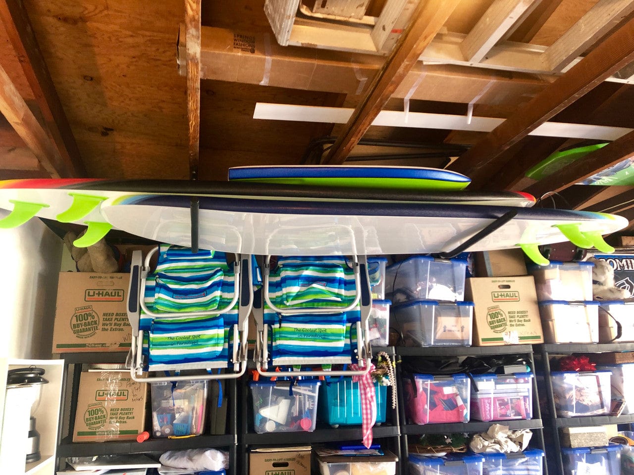 Hi - Port 1 | Surfboard Storage Ceiling Rack | Holds 50 lbs, Ceiling, StoreYourBoard, , , at Festive Water Paddlesports