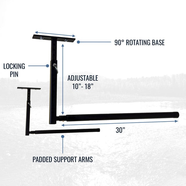 Hi - Port 2 | Ladder Adjustable Ceiling Storage Rack | Single | Holds 75 lbs, Ceiling, StoreYourBoard, , , at Festive Water Paddlesports