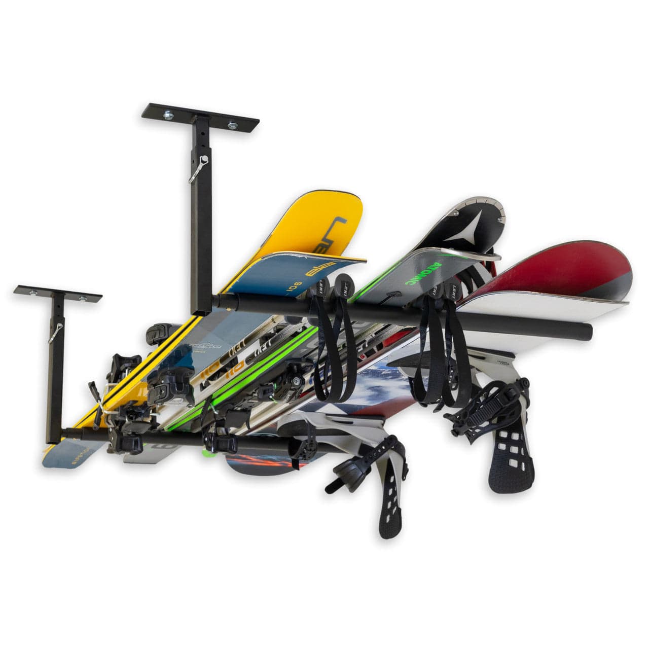 Hi - Port 2 | Ski & Snowboard Adjustable Ceiling Storage Rack | Single | Holds 75 lbs, Ceiling, StoreYourBoard, , , at Festive Water Paddlesports
