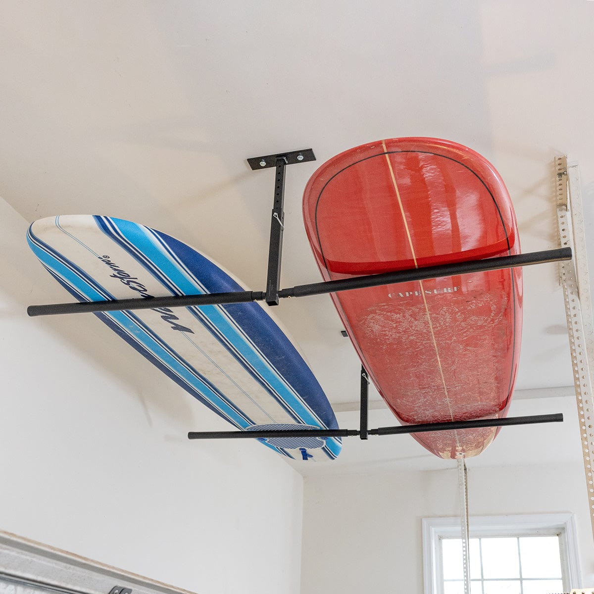 Hi - Port 2 Surfboard Adjustable Ceiling Storage Rack | Double | Holds 150 lbs, Ceiling, StoreYourBoard, , , at Festive Water Paddlesports