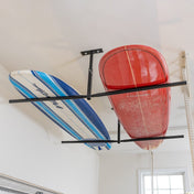 Hi - Port 2 Surfboard Adjustable Ceiling Storage Rack | Double | Holds 150 lbs, Ceiling, StoreYourBoard, , , at Festive Water Paddlesports
