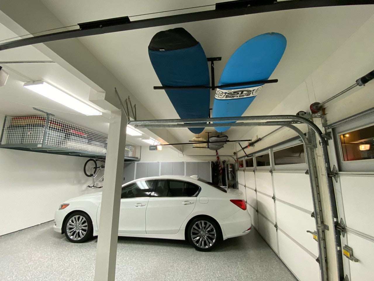Hi - Port 2 Surfboard Adjustable Ceiling Storage Rack | Double | Holds 150 lbs, Ceiling, StoreYourBoard, , , at Festive Water Paddlesports