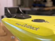 Hobie Outback Easy Mount, Kayak Motor Mount, One Objective, , , at Festive Water Paddlesports