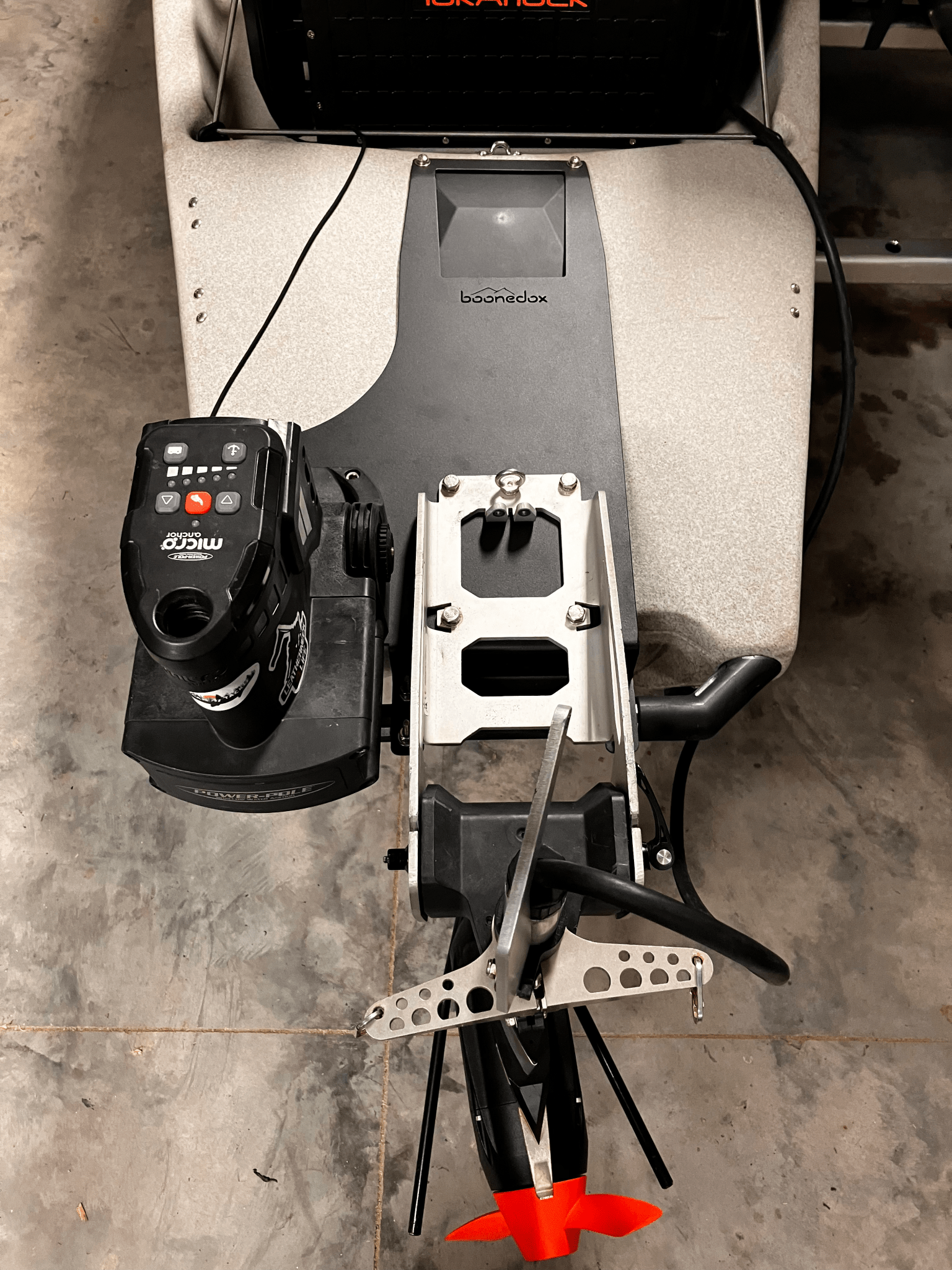 Hobie Pro Angler Motor/Power Pole Combo Mount, , Boonedox USA, at Festive Water Paddlesports