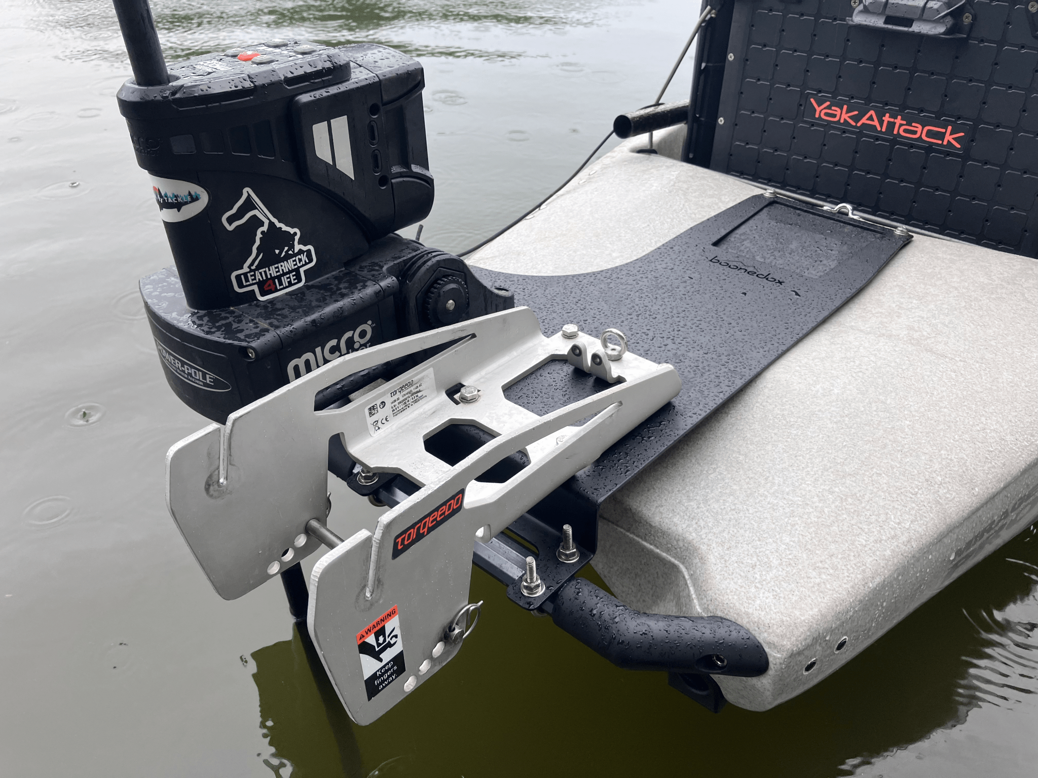 Hobie Pro Angler Motor/Power Pole Combo Mount, , Boonedox USA, at Festive Water Paddlesports