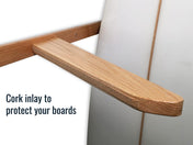 Holden Beach Surfboard Storage Vertical Wood Rack | Holds 6 Surfboards, Freestanding, StoreYourBoard, , , at Festive Water Paddlesports