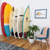 Holden Beach Surfboard Storage Vertical Wood Rack | Holds 6 Surfboards, Freestanding, StoreYourBoard, , , at Festive Water Paddlesports