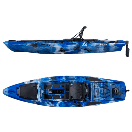 Hoodoo Blackfin 120P Pedal Drive Kayak, Kayak, Hoodoo Sports, Paddle Only (No Prop Drive) Blue Lagoon at Festive Water Paddlesports