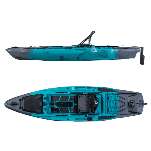Hoodoo Blackfin 120P Pedal Drive Kayak, Kayak, Hoodoo Sports, Paddle Only (No Prop Drive) Marine Reef at Festive Water Paddlesports