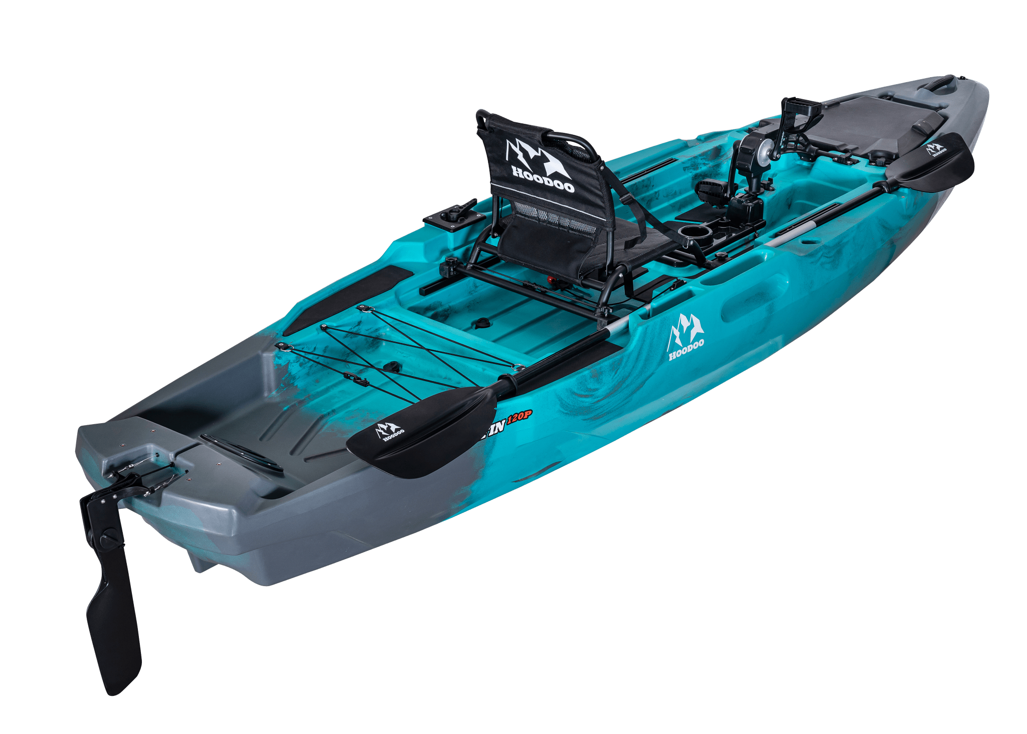 Hoodoo Blackfin 120P Pedal Drive Kayak, Kayak, Hoodoo Sports, Propeller Drive Marine Reef at Festive Water Paddlesports
