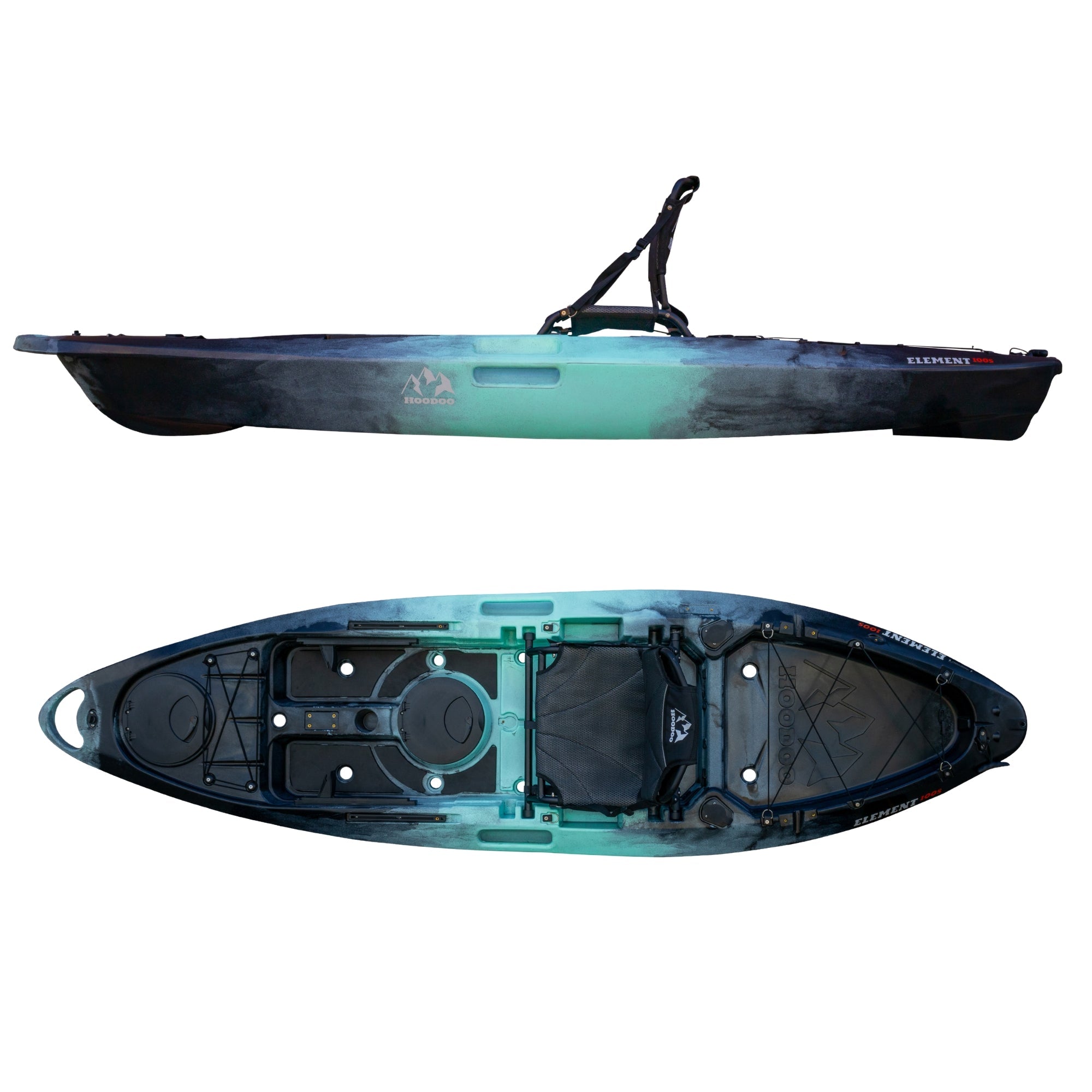 Hoodoo Element 100S Sit On Top Kayak, Kayak, Hoodoo Sports, Slate at Festive Water Paddlesports