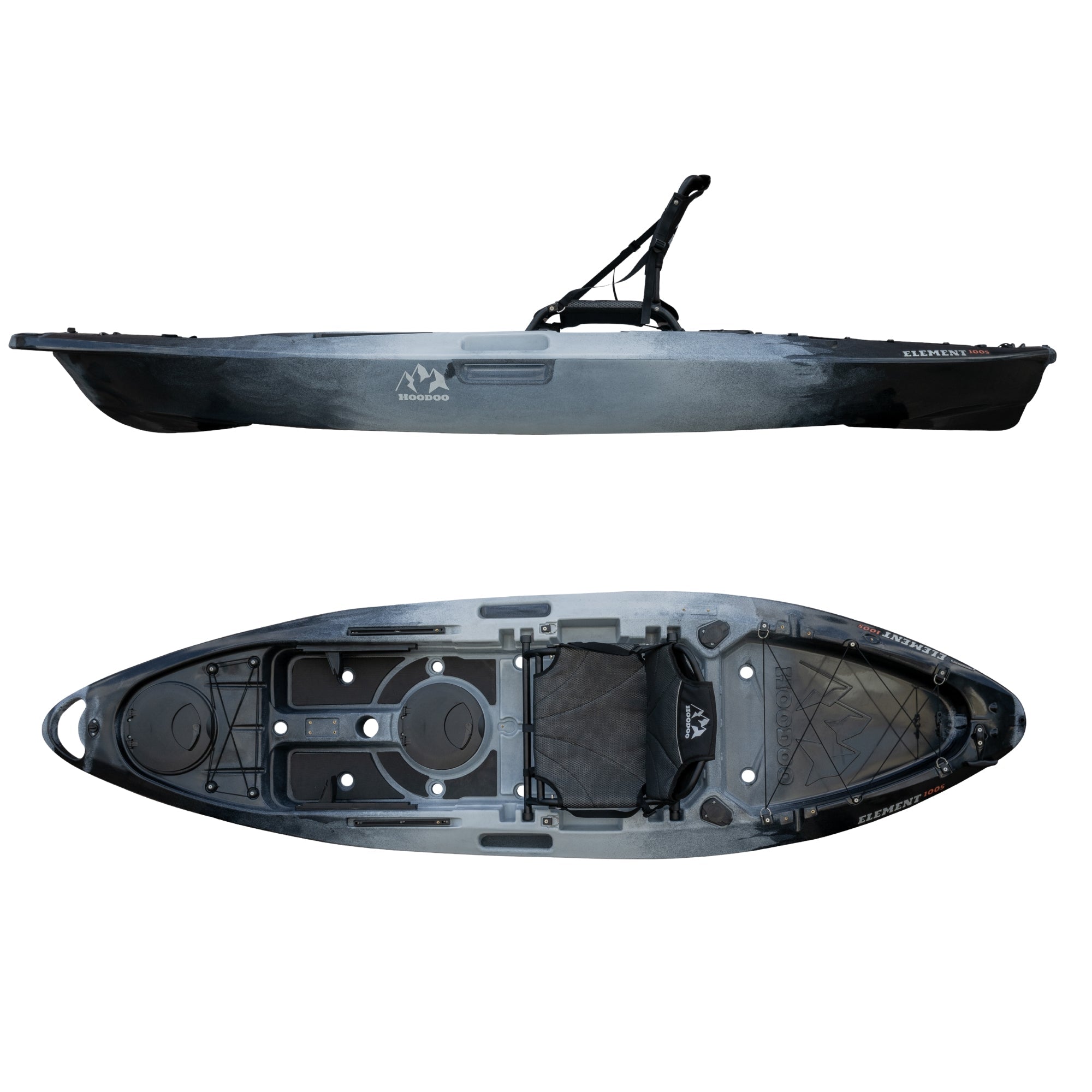 Hoodoo Element 100S Sit On Top Kayak, Kayak, Hoodoo Sports, Slate at Festive Water Paddlesports