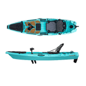 Hoodoo Impulse 105 Fin Drive Kayak, Kayak, Hoodoo Sports, Fin Drive Seafoam at Festive Water Paddlesports