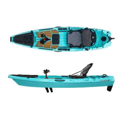 Hoodoo Impulse 105 Fin Drive Kayak, Kayak, Hoodoo Sports, Fin Drive Seafoam at Festive Water Paddlesports