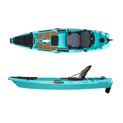 Hoodoo Impulse 105 Fin Drive Kayak, Kayak, Hoodoo Sports, Paddle Only (No Fin Drive) Seafoam at Festive Water Paddlesports