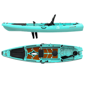Hoodoo Impulse 120 Fin Drive Kayak, Kayak, Hoodoo Sports, Fin Drive Seafoam at Festive Water Paddlesports