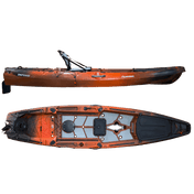 Hoodoo Impulse 120 Fin Drive Kayak, Kayak, Hoodoo Sports, Paddle Only (No Fin Drive) Molten Lava at Festive Water Paddlesports