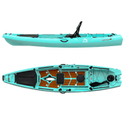 Hoodoo Impulse 120 Fin Drive Kayak, Kayak, Hoodoo Sports, Paddle Only (No Fin Drive) Seafoam at Festive Water Paddlesports