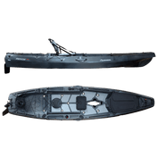 Hoodoo Impulse 120 Fin Drive Kayak, Kayak, Hoodoo Sports, Paddle Only (No Fin Drive) Slate at Festive Water Paddlesports