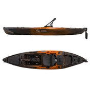 Hoodoo Tempest 120P Pedal Drive Kayak, Kayak, Hoodoo Sports, Paddle Only (No Prop Drive) Molten Lava at Festive Water Paddlesports