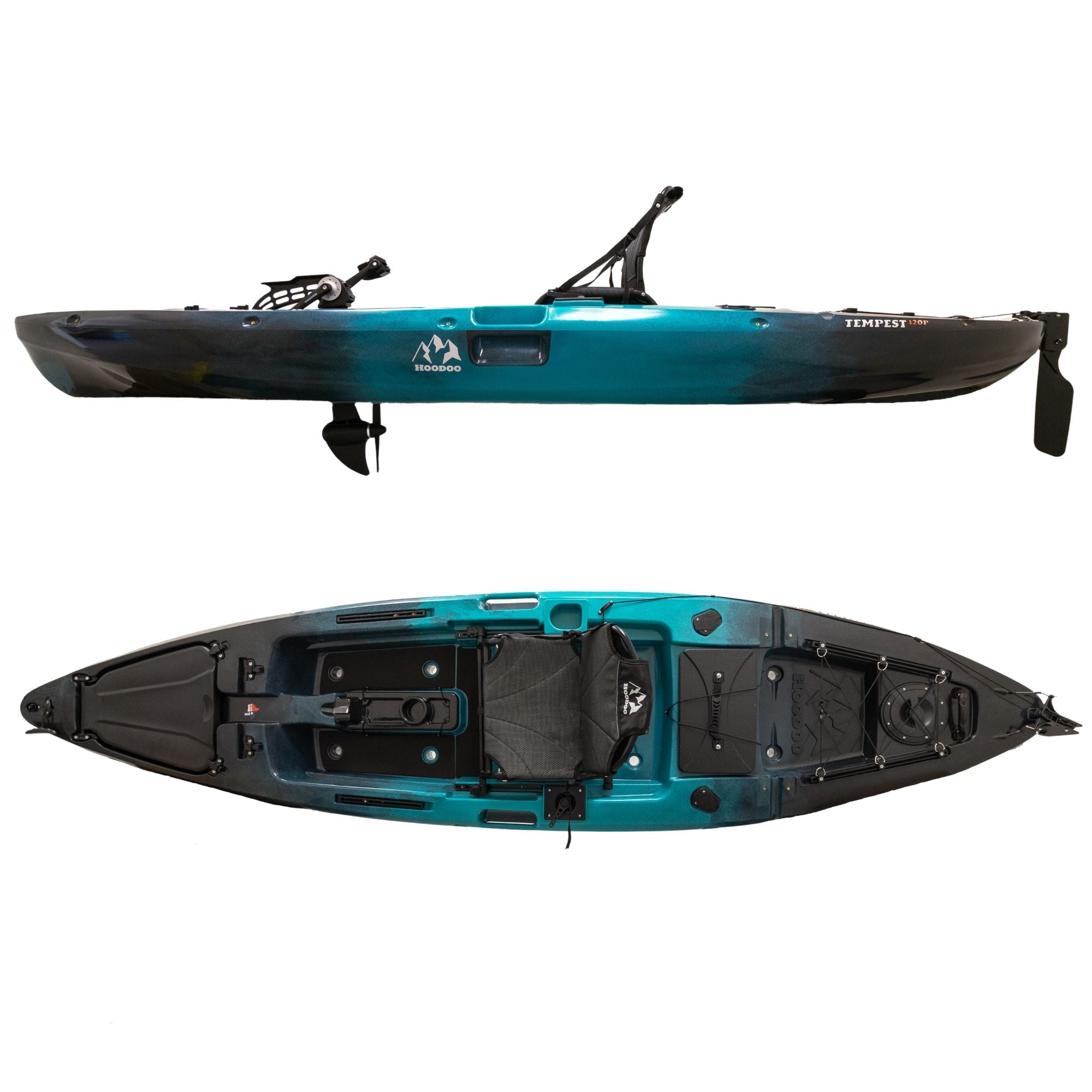 Hoodoo Tempest 120P Pedal Drive Kayak, Kayak, Hoodoo Sports, Propeller Drive Marine Reef at Festive Water Paddlesports