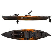 Hoodoo Tempest 120P Pedal Drive Kayak, Kayak, Hoodoo Sports, Propeller Drive Molten Lava at Festive Water Paddlesports