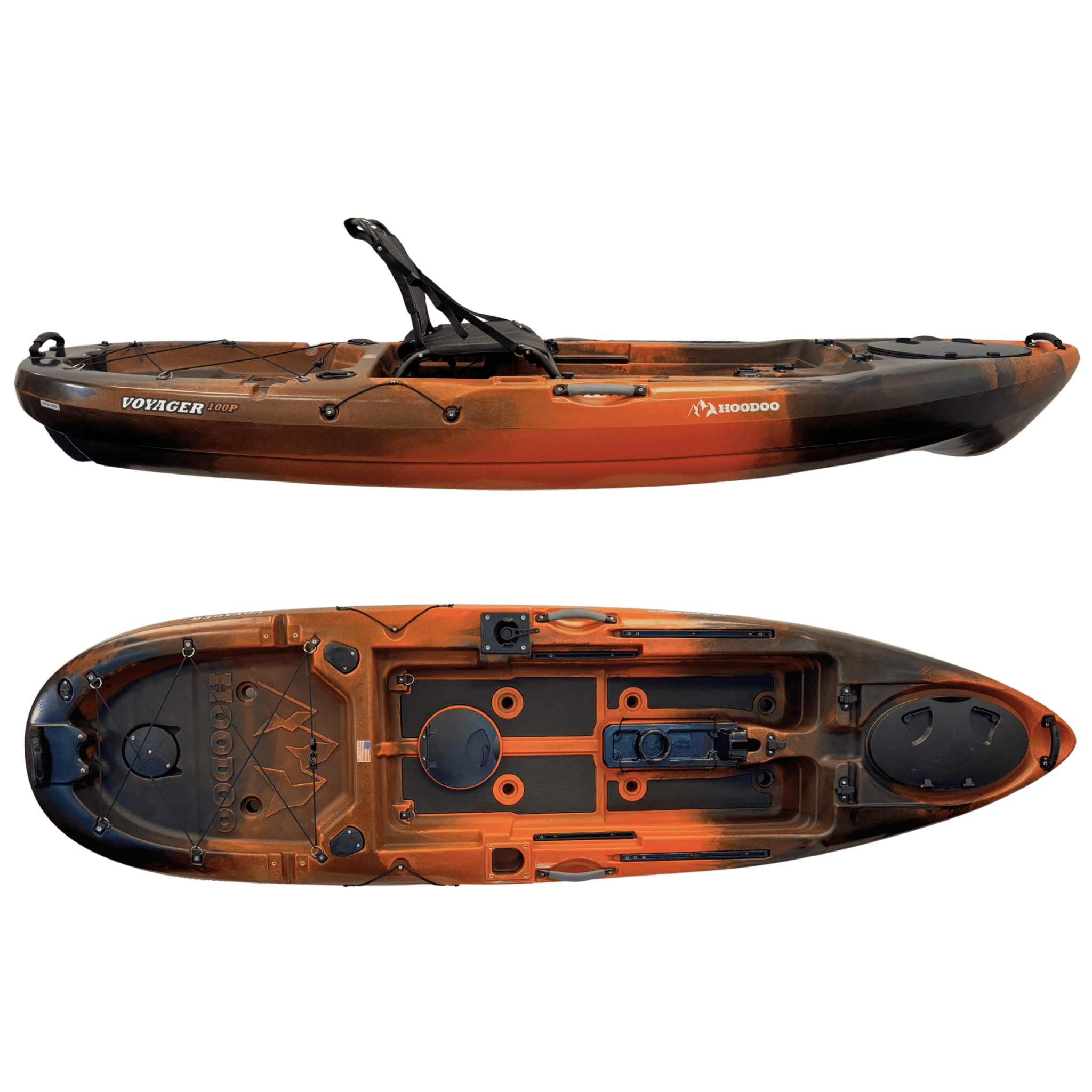 Hoodoo Voyager 100P Pedal Drive Kayak, Kayak, Hoodoo Sports, Propeller Drive Marine Reef at Festive Water Paddlesports