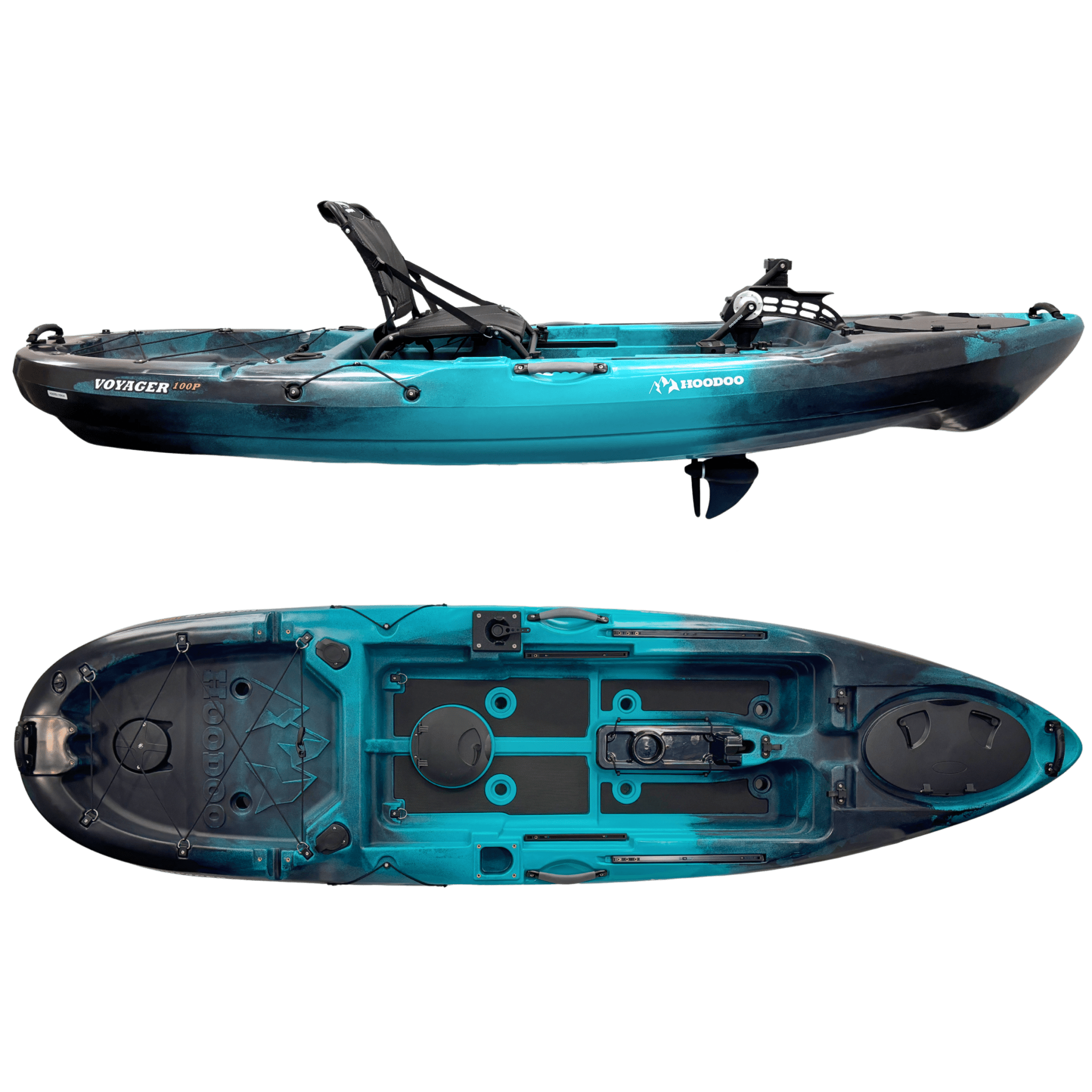 Hoodoo Voyager 100P Pedal Drive Kayak, Kayak, Hoodoo Sports, Propeller Drive Marine Reef at Festive Water Paddlesports