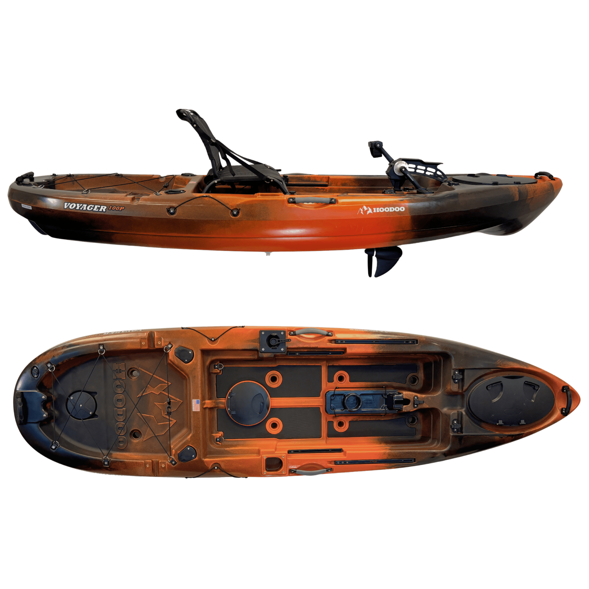 Hoodoo Voyager 100P Pedal Drive Kayak, Kayak, Hoodoo Sports, Propeller Drive Marine Reef at Festive Water Paddlesports