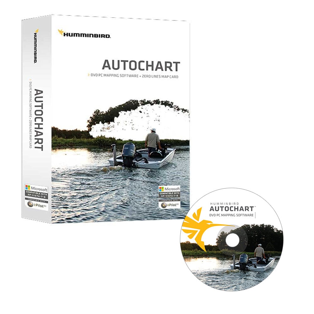 Humminbird Autochart DVD PC Mapping Software w/Zero Lines Map Card [600031 - 1], Humminbird, Humminbird, , , at Festive Water Paddlesports