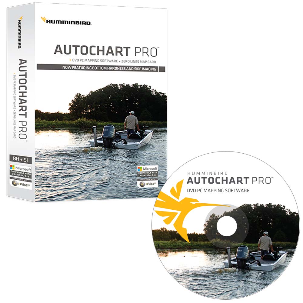 Humminbird AutoChart PRO DVD PC Mapping Software w/Zero Lines Map Card [600032 - 1], Humminbird, Humminbird, , , at Festive Water Paddlesports