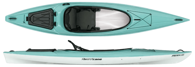Hurricane Prima Sport Kayak, Recreational Kayak, Hurricane, Mint green 125 at Festive Water Paddlesports