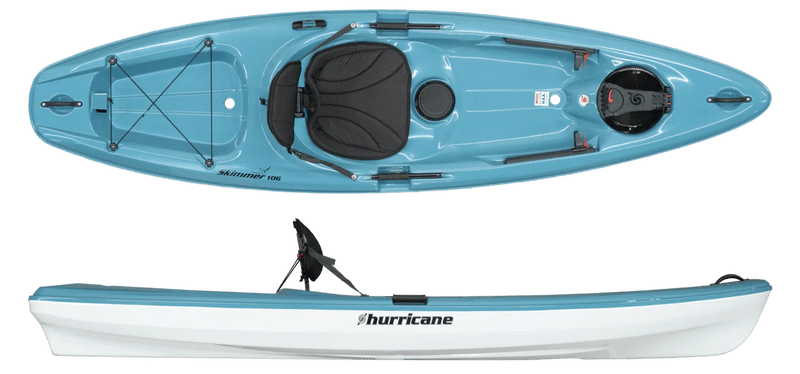 Hurricane Skimmer 106 Kayak, , Festive Water Paddlesports, Slate at Festive Water Paddlesports