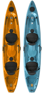 Hurricane Skimmer 140 Tandem Kayak, Recreation Kayak, Big Adventures, Mango, , at Festive Water Paddlesports