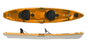 Hurricane Skimmer 140 Tandem Kayak, Recreation Kayak, Big Adventures, Mango, , at Festive Water Paddlesports